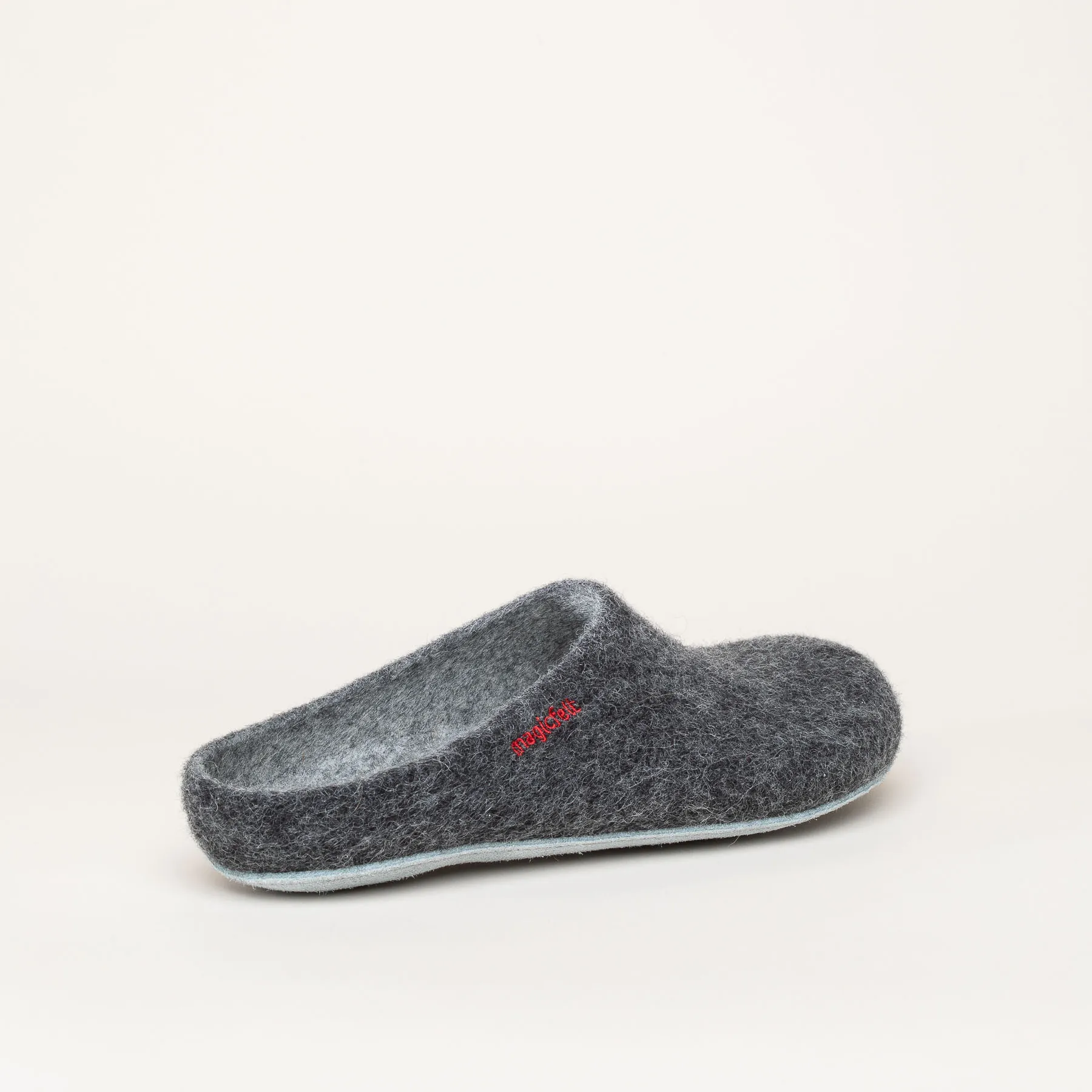 Pantoffel Filz 701 Anthrazit
