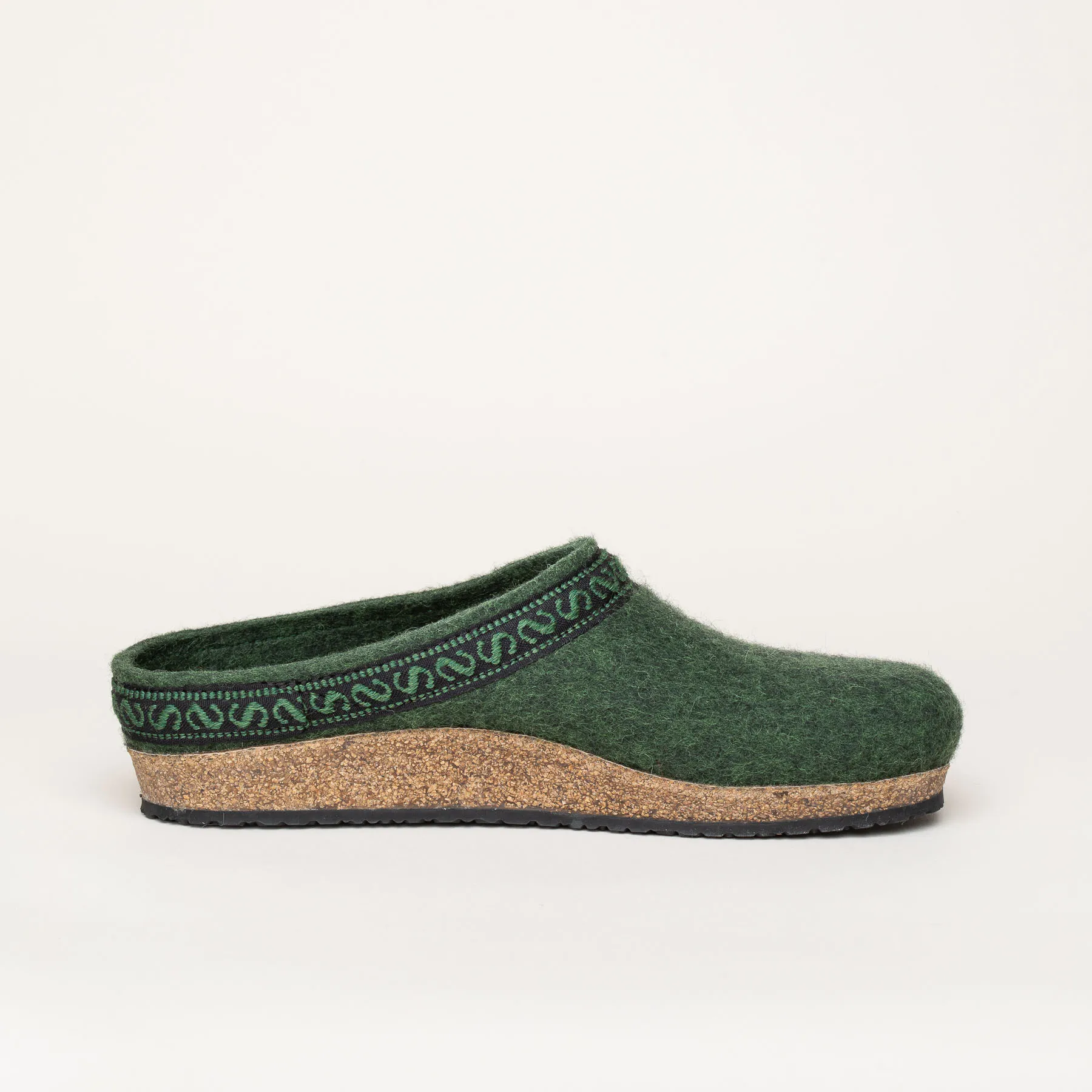 Filzclog Hausschuh 108 Stegmann darkgreen