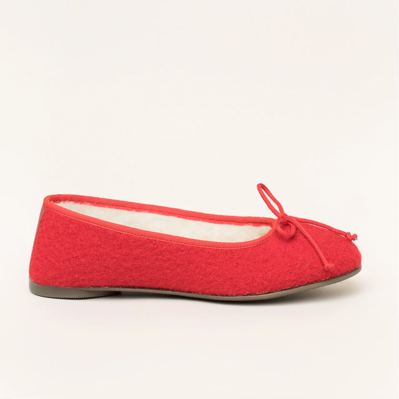 Kitz-Pichler Ballerina WALK | Damen Filz-Hausschuh | Farbe Rubin | Pantoffel in Größe 37