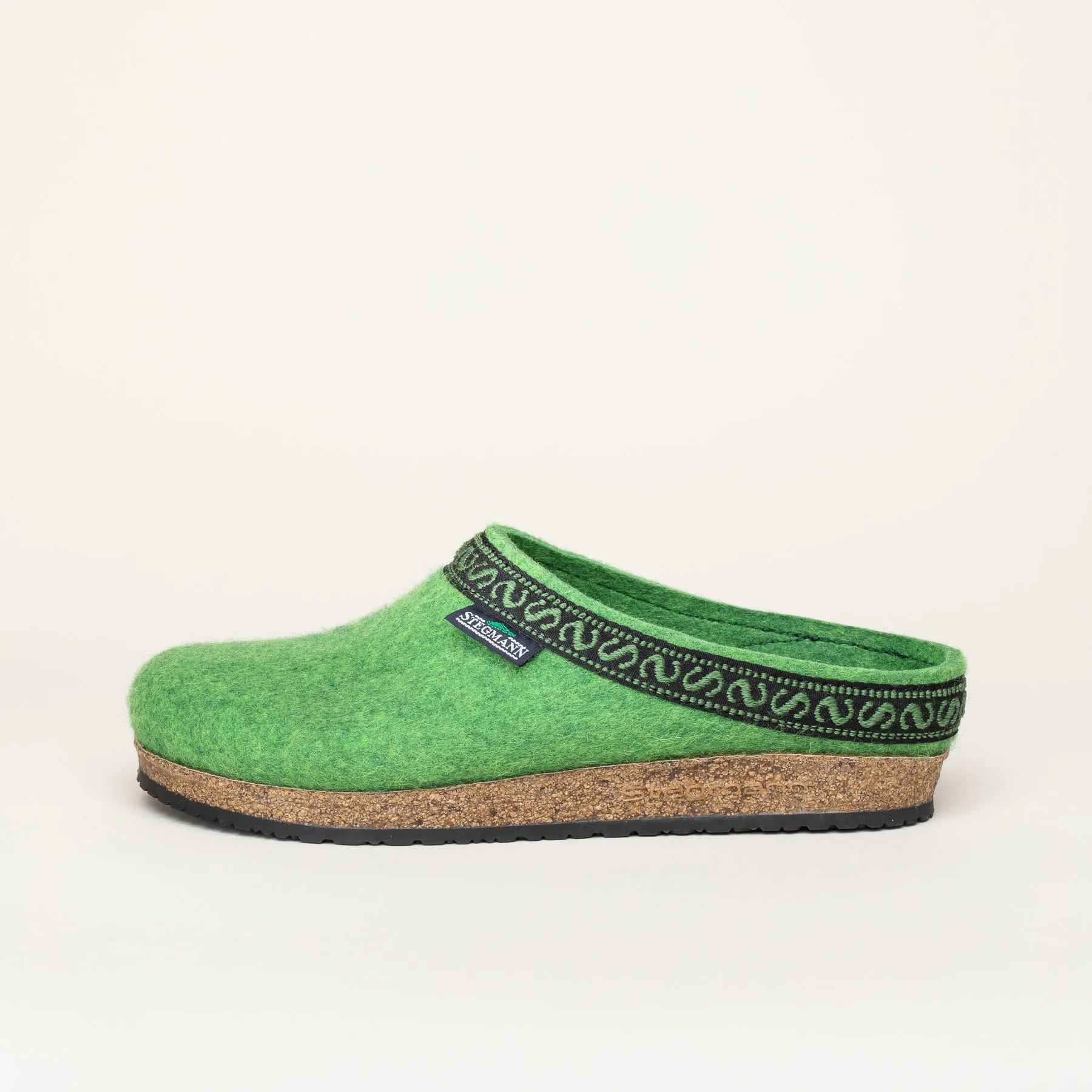 Filzclog Hausschuh 108 Stegmann limegreen
